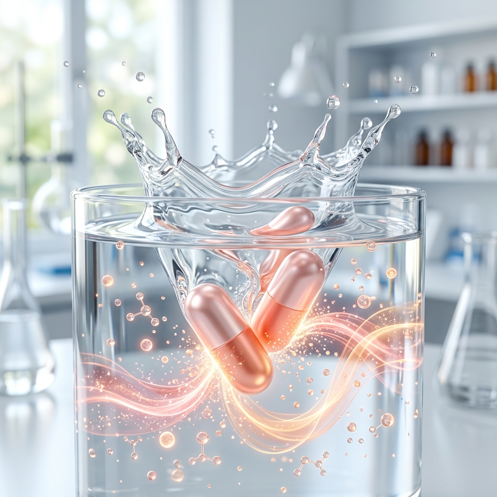 Cal DK2 tablets releasing calcium vitamin D3 and vitamin K2 nutrients — alternate view