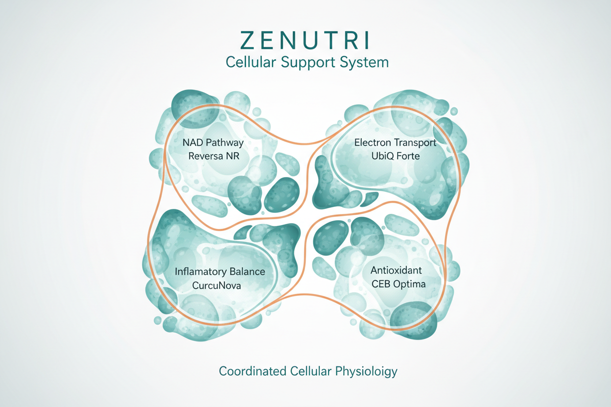 Zenutri Cellular Support System – Advanced Mitochondrial, Antioxidant Protocol (4-Product Bundle)