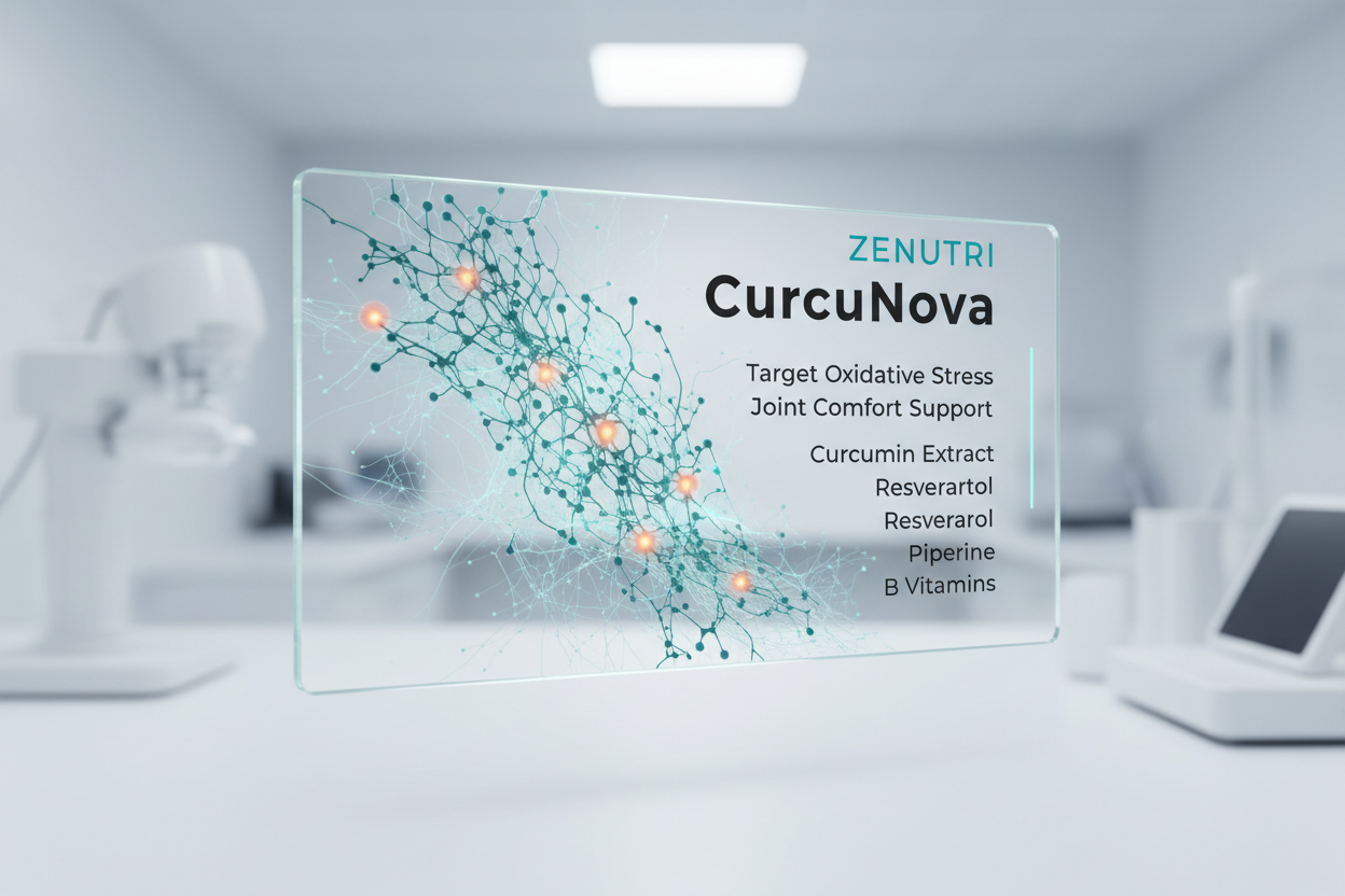 ZENUTRI CurcuNova – Curcumin - Resveratrol Complex for Inflammatory Balance and Cellular Protection