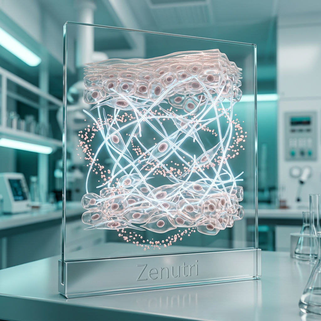 Zenutri collagen tablets supporting skin elasticity hydration and collagen structure