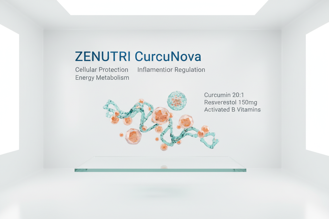 ZENUTRI CurcuNova – Curcumin - Resveratrol Complex for Inflammatory Balance and Cellular Protection