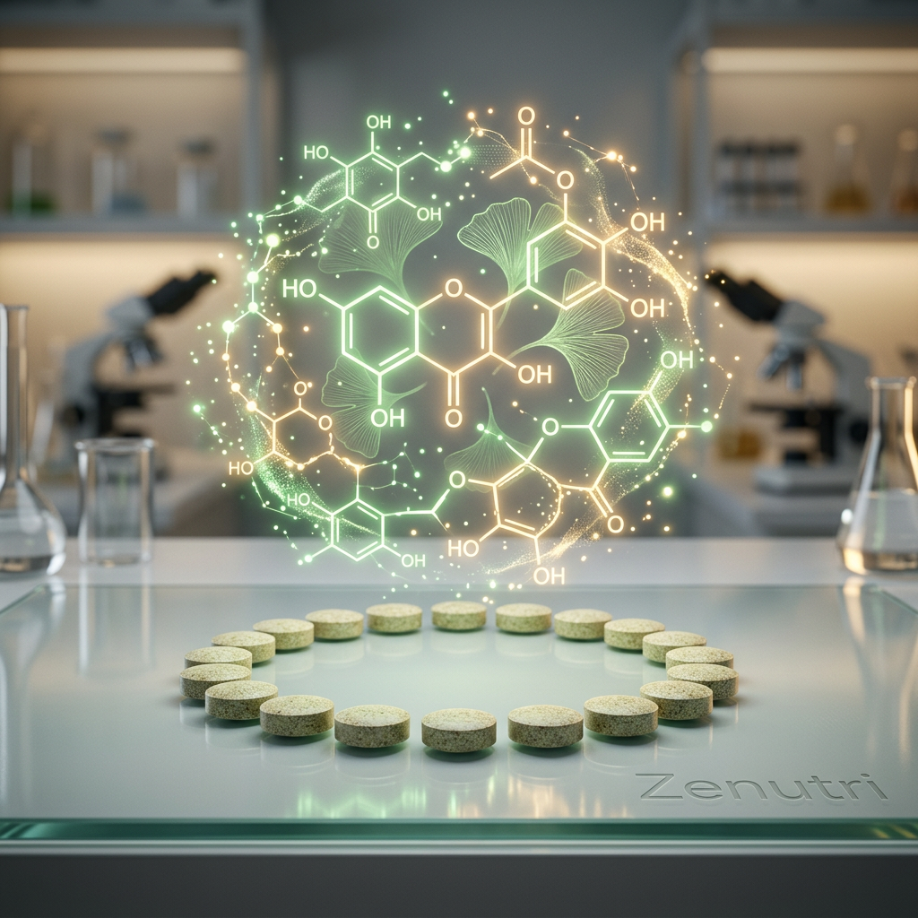 Zenutri Ginkgo Biloba tablets containing herbal extract for cognitive support