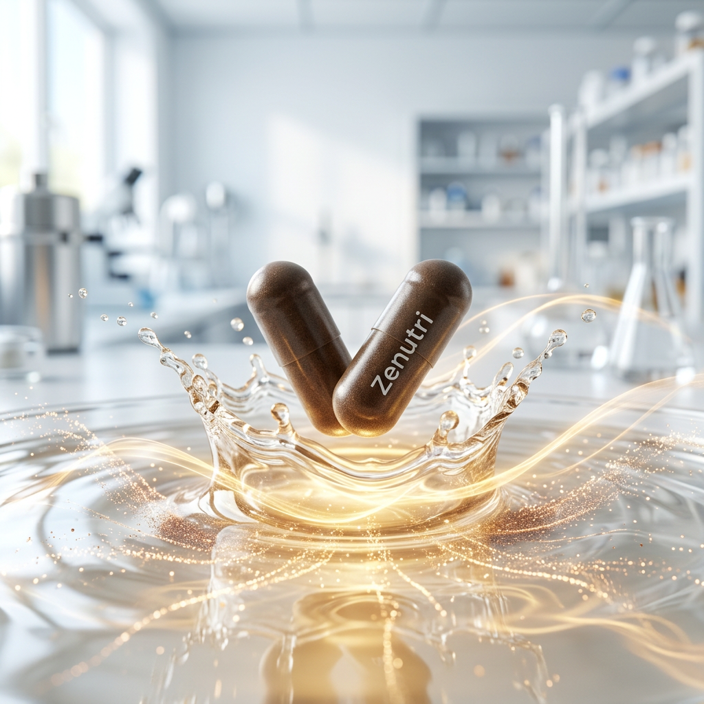 Zenutri Ginseng capsules releasing herbal compounds for energy and stamina