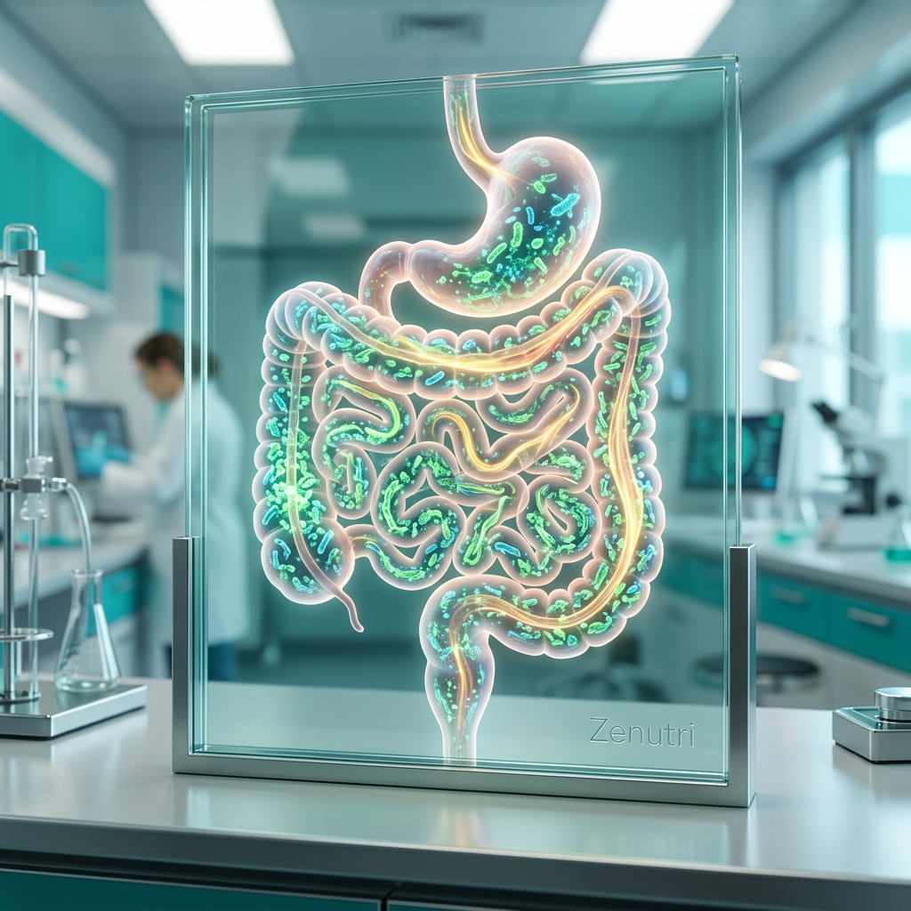 Zenutri Probiotic capsules supporting gut microbiome and digestive health